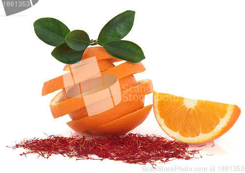 Image of Saffron Spice and Orange Fruit