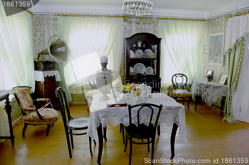 Image of Russian old house interior