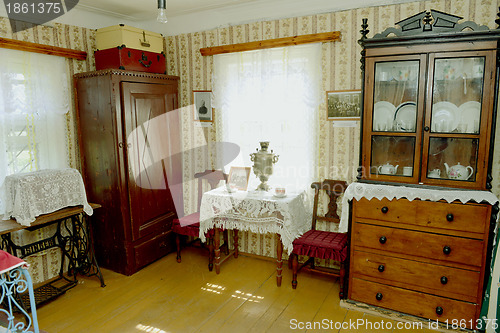 Image of Russian old house interior