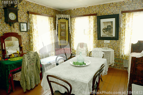 Image of Russian old house interior