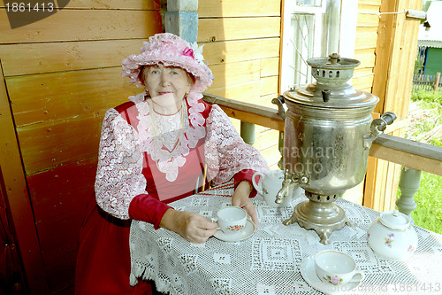 Image of Russian tea drinking