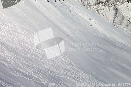 Image of Tracks on freeriding slope