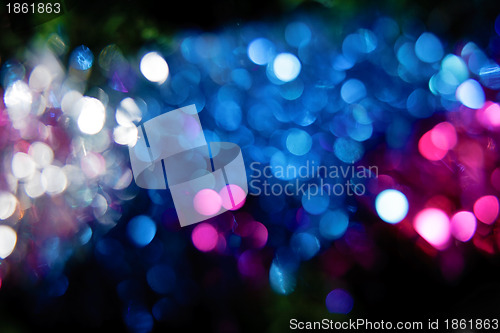 Image of festive background. blurred reflections