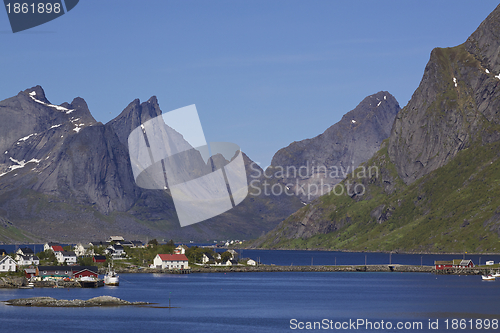 Image of Scenic fjord on Lofoten