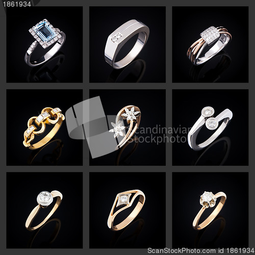 Image of Set of diamond rings