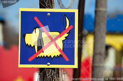 Image of "No Dogs" funny sign