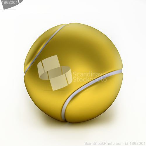 Image of Gold tennis ball