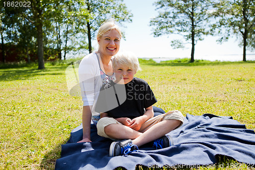 Image of Mother and son