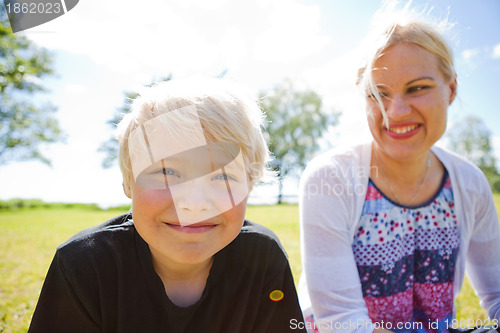 Image of Mother and son