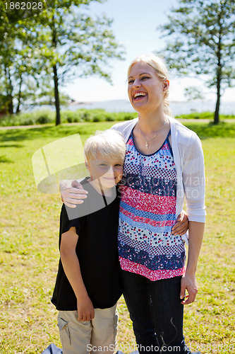 Image of Mother and son