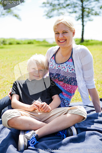 Image of Mother and son