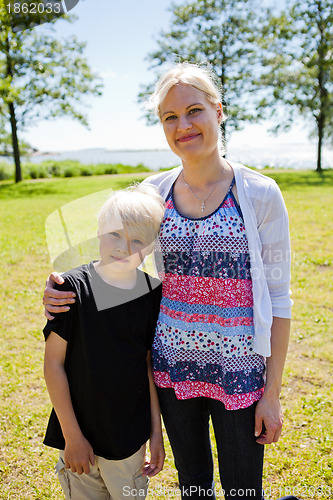 Image of Mother and son