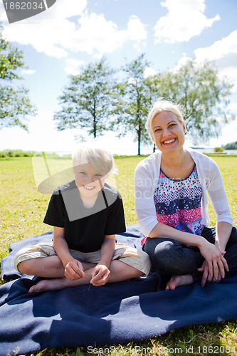Image of Mother and son