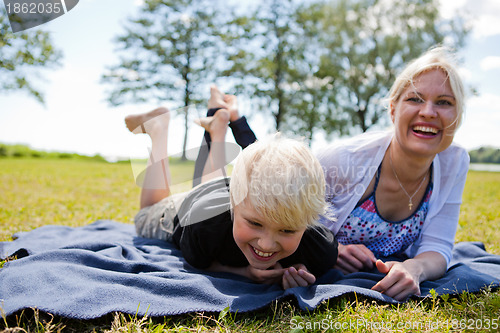 Image of Mother and son