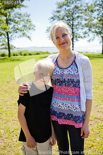 Image of Mother and son