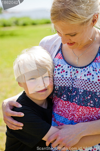 Image of Mother and son