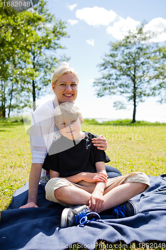 Image of Mother and son