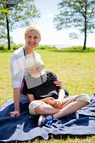 Image of Mother and son