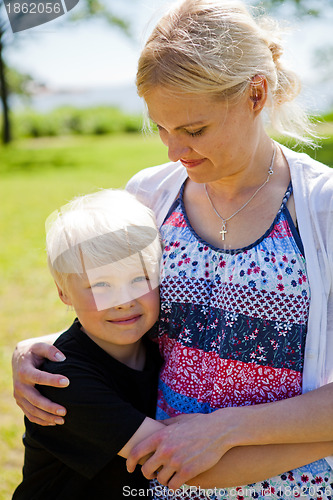 Image of Mother and son