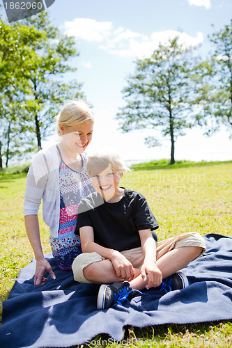 Image of Mother and son