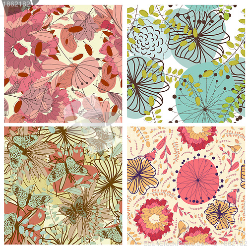 Image of seamless floral pattern