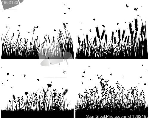 Image of meadow silhouettes