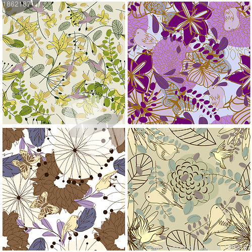 Image of seamless floral pattern