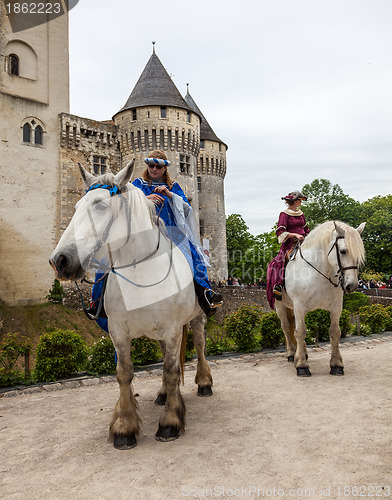 Image of Princesses Riding Horses
