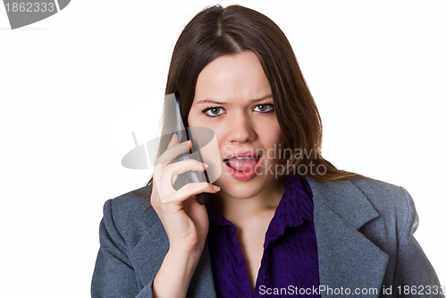 Image of Angry businesswoman