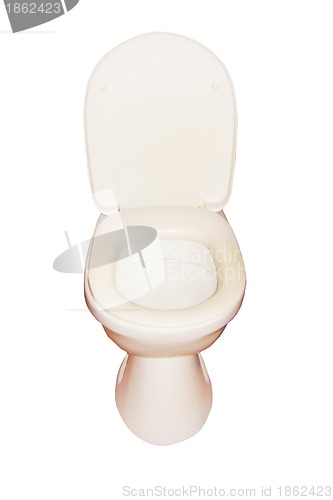 Image of White toilet bowl