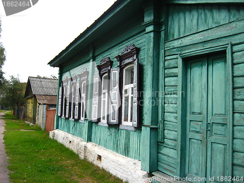 Image of The old rural house with windows