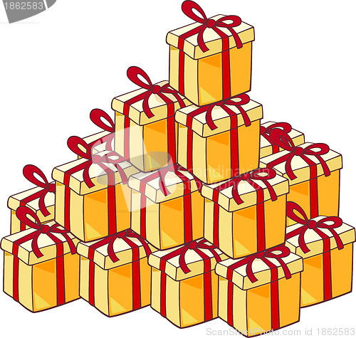 Image of heap of christmas presents