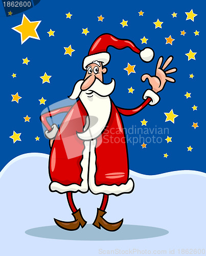 Image of santa claus cartoon