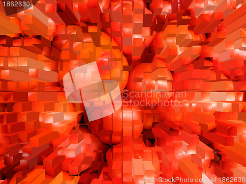 Image of abstract background of red ripe tomatoes