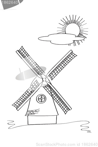 Image of Windmill sketch