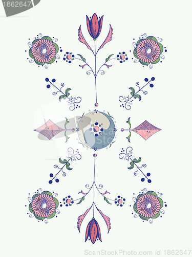 Image of Stylized tulip design