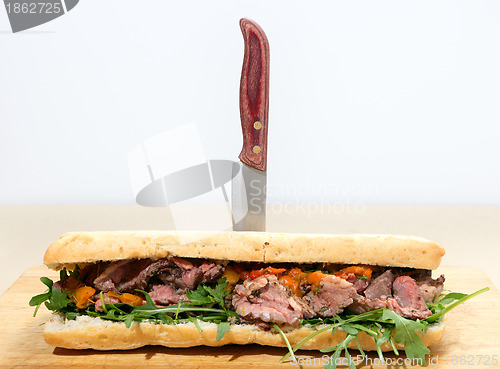 Image of Ciabatta beef sandwich