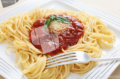 Image of Spaghetti with pomodoro sauce