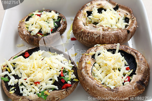 Image of Stuffed portobello mushrooms