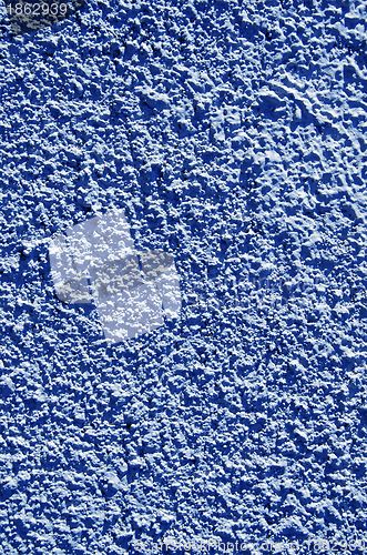 Image of Blue painted textured walls closeup macro details. 