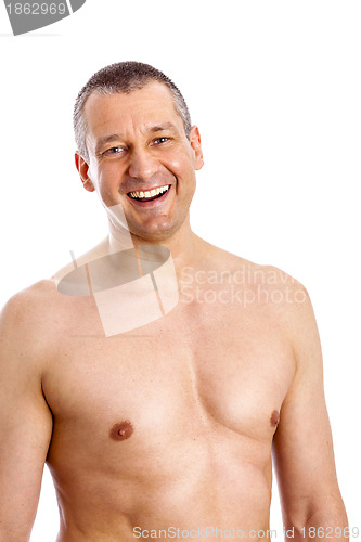 Image of body of a middle age man