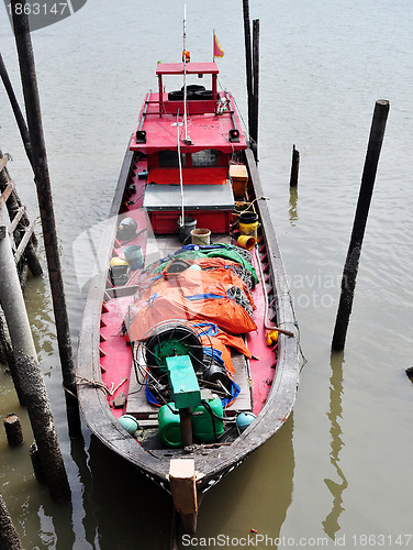 Image of A Red Boat