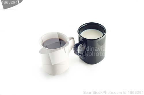 Image of Milk and coffee