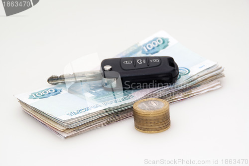 Image of Money and auto key