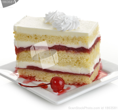 Image of Strawberry Cake Slice