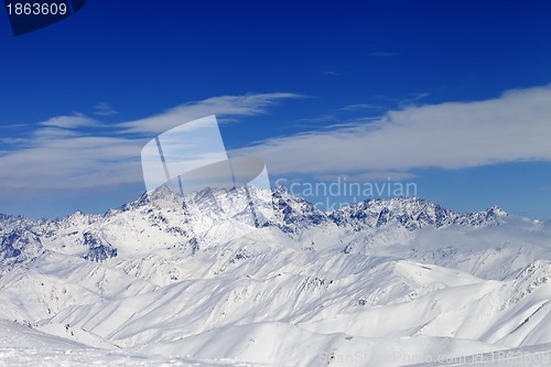 Image of Winter mountains in nice day