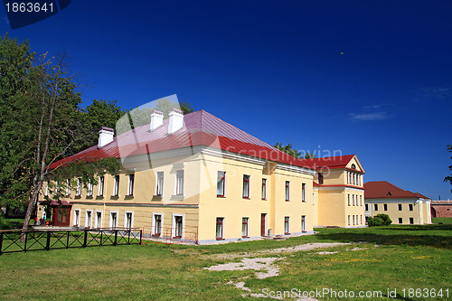 Image of wanted building in town park