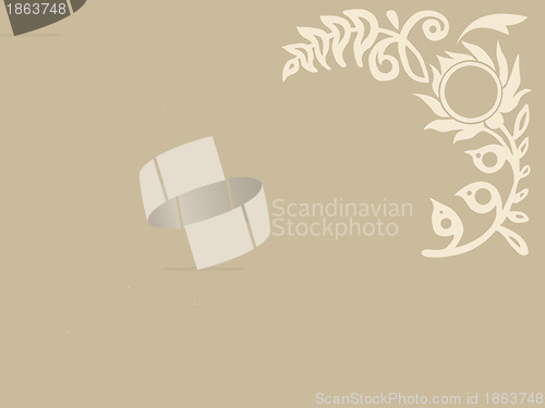 Image of east ornament on brown background
