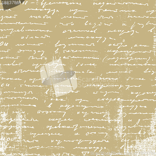 Image of aging manuscript on brown paper