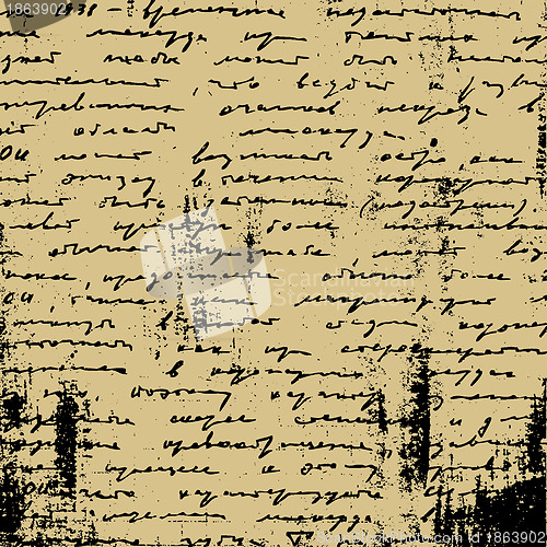 Image of aging manuscript on brown paper